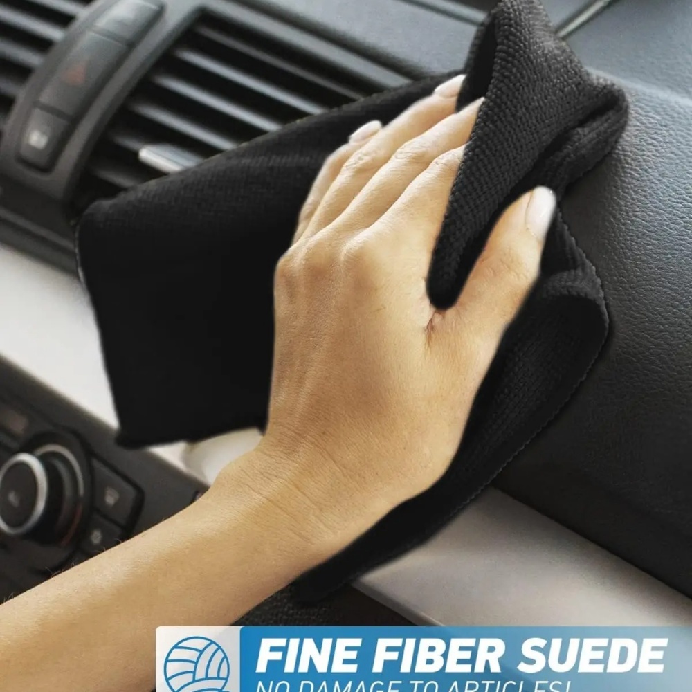 Microfiber Towel Detailing - Panno in Microfibra Nero Assorbente per