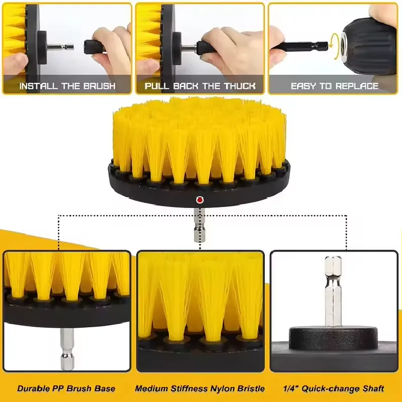 Set di 9 spazzole per la puliz - Dirt Brush Interior recensione e prezzo